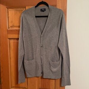Lands' End Classic Gray cashmere Men's Cardigan
